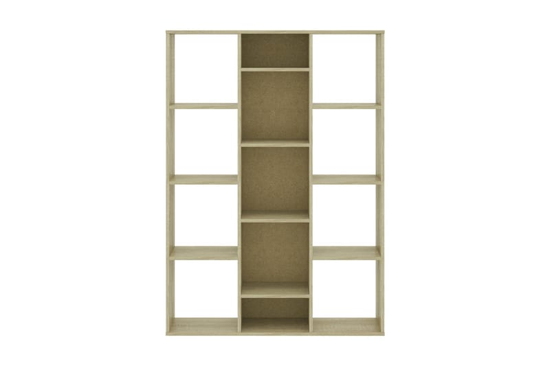 Rumsavdelare/bokhylla sonoma-ek 100x24x140 cm spånskiva - Brun - Förvaring - Hyllor - Bokhylla