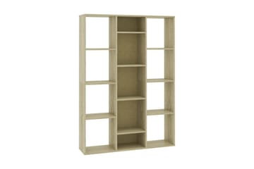 Rumsavdelare/bokhylla sonoma-ek 100x24x140 cm spånskiva