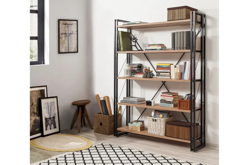 Sapphira Bokhylla - Trä/Svart - Förvaring - Hyllor - Bokhylla