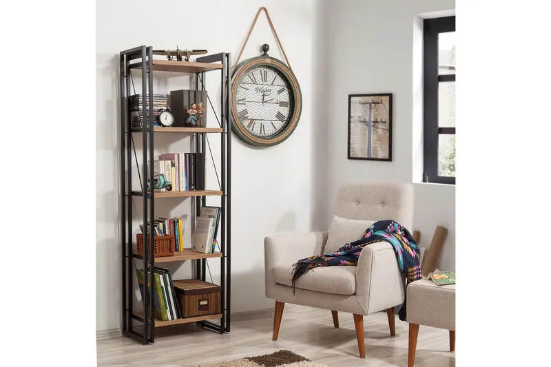 Sapphira Bokhylla - Trä/Svart - Förvaring - Hyllor - Bokhylla