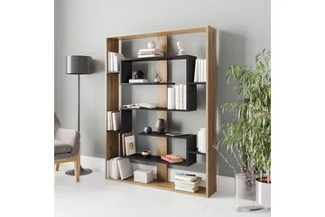 Schmand Bokhylla 120 cm - Svart|Ek - Förvaring - Hyllor - Bokhylla