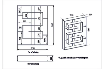 Schmand Bokhylla 120 cm - Svart|Ek - Förvaring - Hyllor - Bokhylla