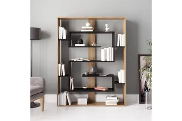 Schmand Bokhylla 120 cm - Svart|Ek - Förvaring - Hyllor - Bokhylla
