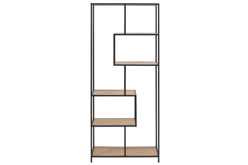 SEAFORD Hylla 77x35x185 cm Ek/Svart - Förvaring - Hyllor - Bokhylla