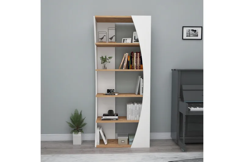 Selge Bokhylla 63,6 cm - Brun/Vit - Förvaring - Hyllor - Bokhylla