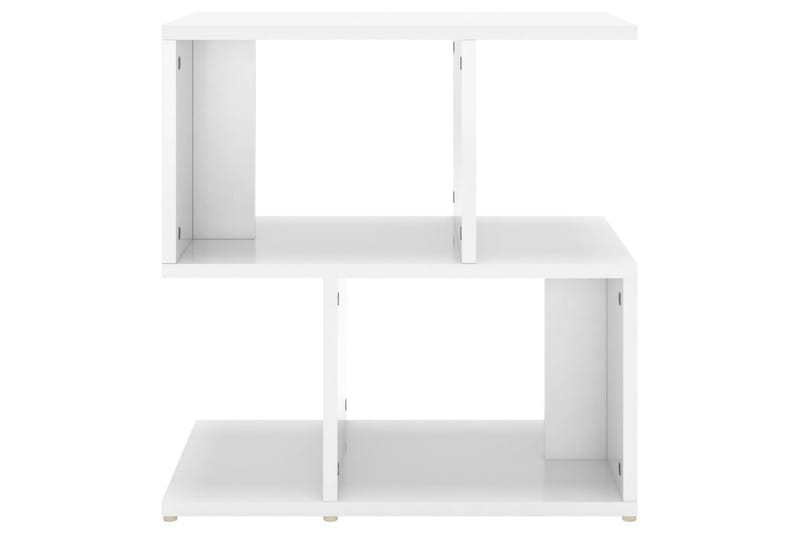 Sidoskåp Vit högglans 50x30x51,5 cm spånskiva - Vit högglans - Förvaring - Hyllor - Bokhylla
