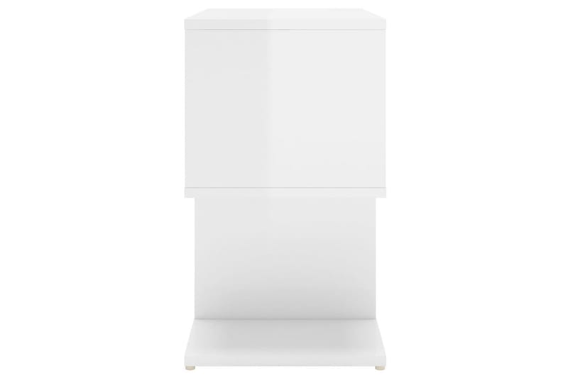 Sidoskåp Vit högglans 50x30x51,5 cm spånskiva - Vit högglans - Förvaring - Hyllor - Bokhylla