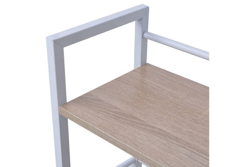 Skrivbord med bokhylla 4 hyllor ek - Brun - Förvaring - Hyllor - Bokhylla