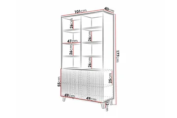 Strontian Bokhylla 101x40 cm Scandinavian Choice Black - Förvaring - Hyllor - Bokhylla