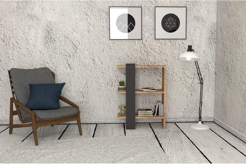 Terasa Bokhylla 52 cm - Valnöt|Grå - Förvaring - Hyllor - Bokhylla