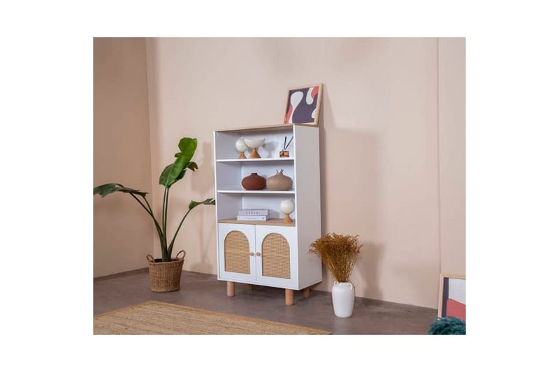 Bokhylla Terra Vit / Ek - Vit - Förvaring - Hyllor - Bokhylla