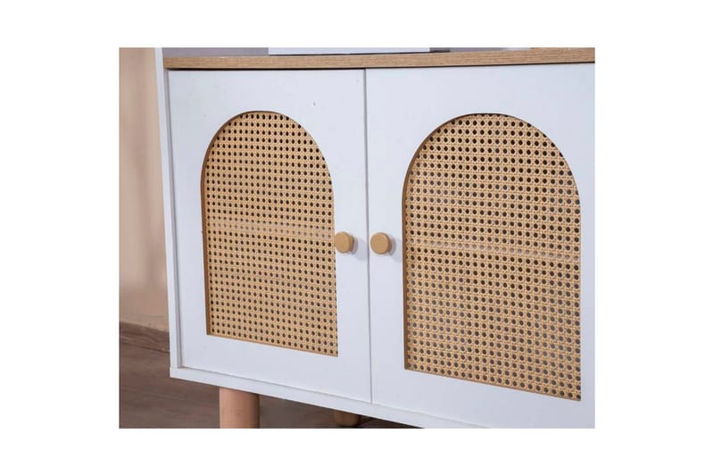 Bokhylla Terra Vit / Ek - Vit - Förvaring - Hyllor - Bokhylla