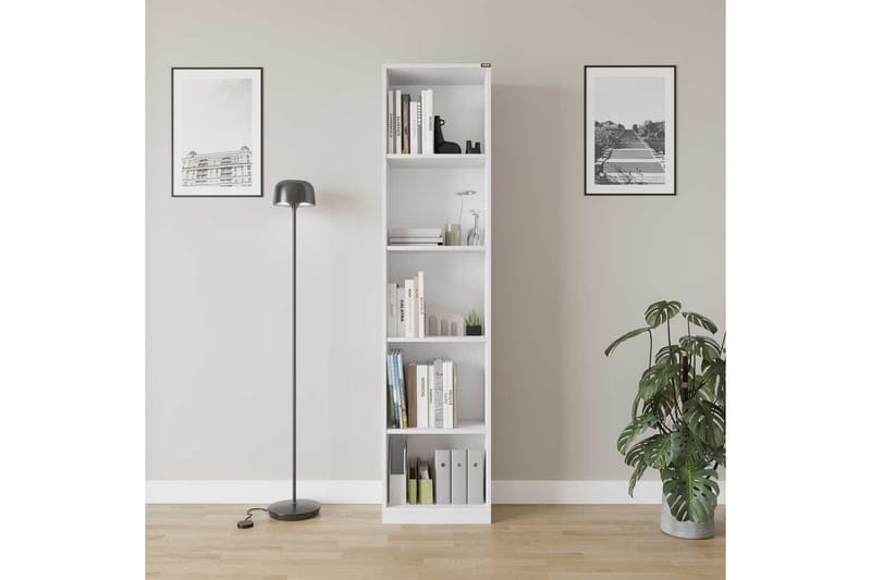 Bokhylla Ticoman Vit - Vit - Förvaring - Hyllor - Bokhylla