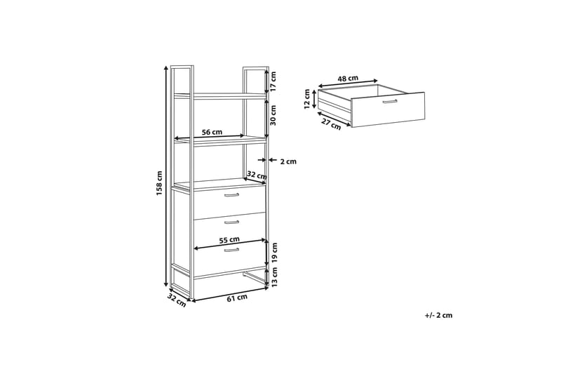 Tifton Hylla - Trä/Natur - Förvaring - Hyllor - Bokhylla