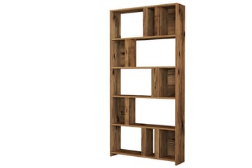 Timiza Bokhylla 90 cm med 5 Hyllor i Valnöt - Brun - Förvaring - Hyllor - Bokhylla
