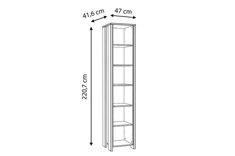 Torelles Bokhylla 42x47 cm - Brun - Förvaring - Hyllor - Bokhylla