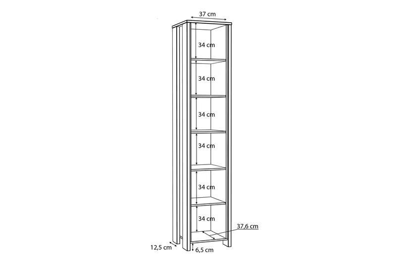 Torelles Bokhylla 42x47 cm - Brun - Förvaring - Hyllor - Bokhylla