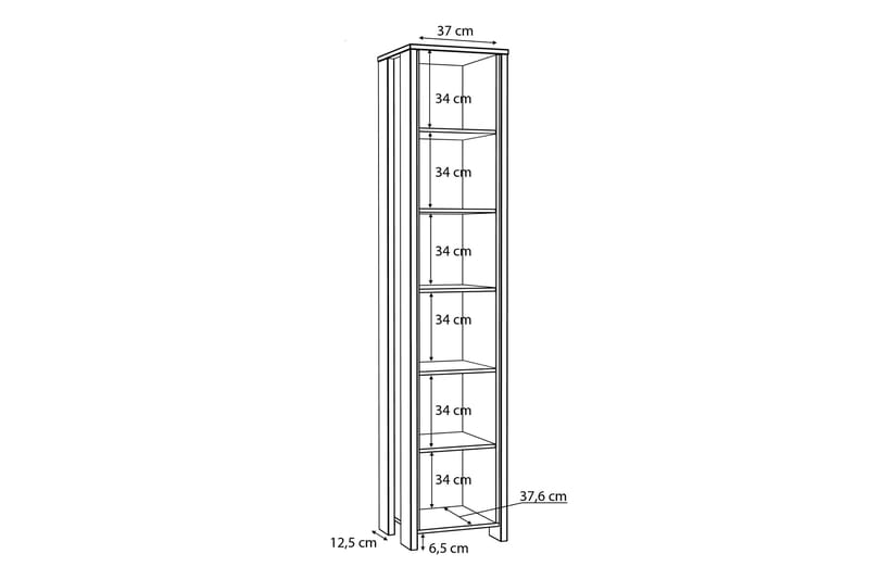 Torelles Bokhylla 42x47 cm - Brun - Förvaring - Hyllor - Bokhylla