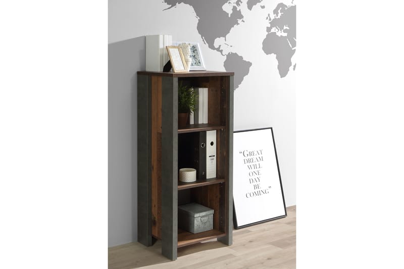 Torelles Bokhylla 47x115 cm - Mörkbrun - Förvaring - Hyllor - Bokhylla