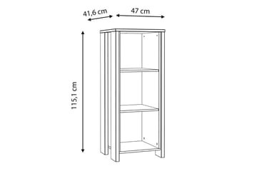Torelles Bokhylla 47x115 cm - Mörkbrun - Förvaring - Hyllor - Bokhylla