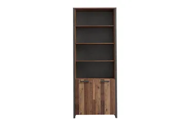 Torelles Bokhylla 87x220 cm - Brun/Grå - Förvaring - Hyllor - Bokhylla