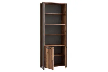 Torelles Bokhylla 87x220 cm - Brun/Grå - Förvaring - Hyllor - Bokhylla
