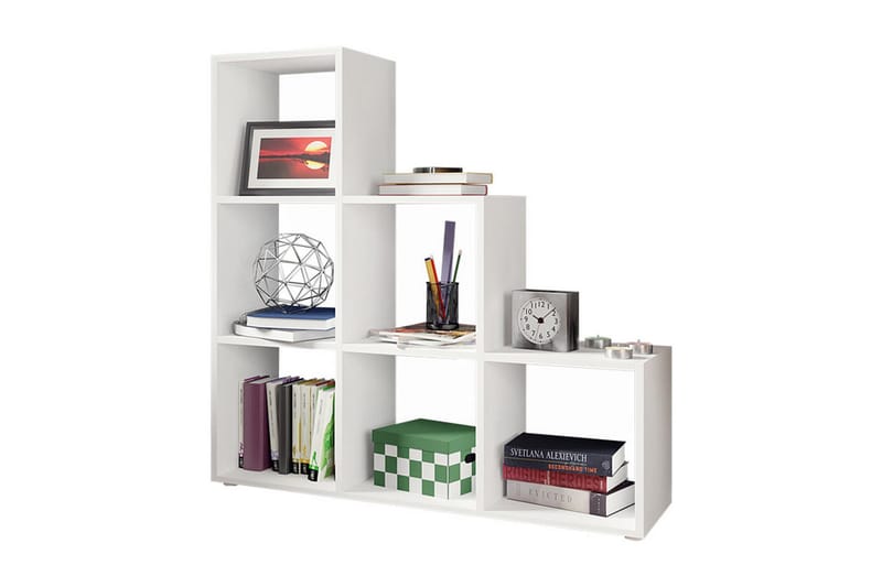 Trio Hylla 105x33x108 cm - Grå/Vit - Förvaring - Hyllor - Bokhylla