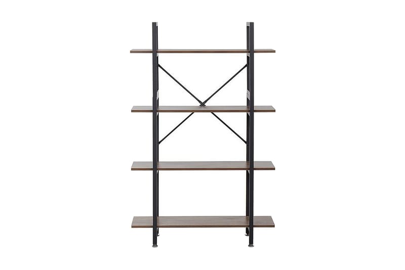 TWYFORD Hylla 90x30 cm Mörkt Trä/Svart - Förvaring - Hyllor - Bokhylla