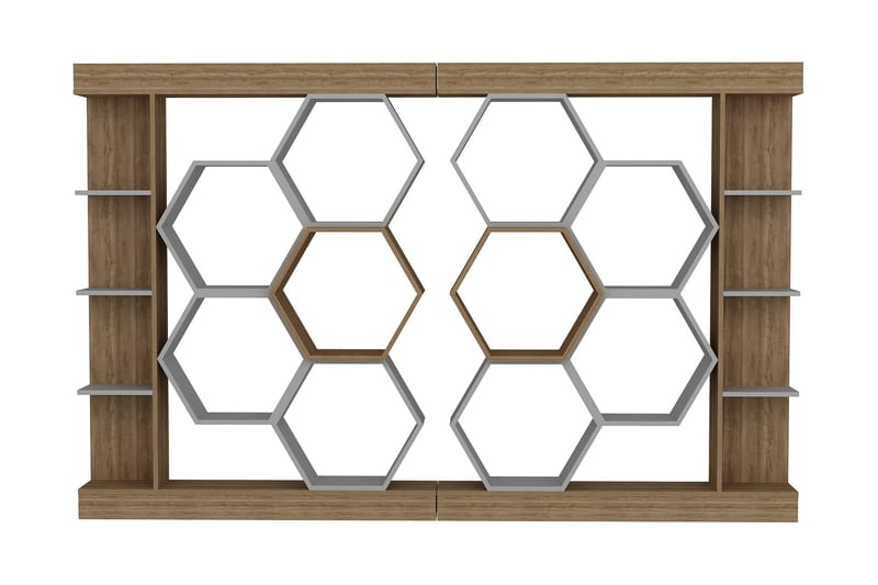 UKHAND Bokhylla 140x177,4 cm Vit - Förvaring - Hyllor - Bokhylla