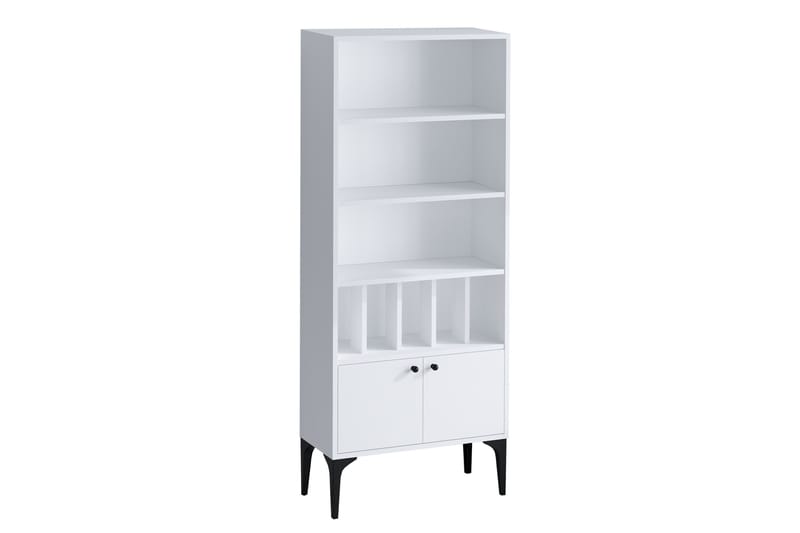 UKHAND Bokhylla 60x175 cm Vit - Förvaring - Hyllor - Bokhylla