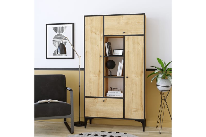 UKHAND Bokhylla 96x177 cm Blå - Förvaring - Hyllor - Bokhylla