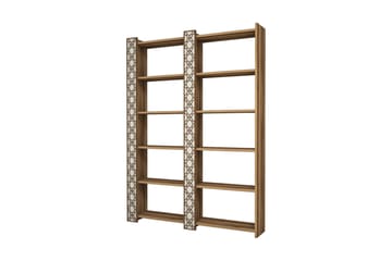 VARRED Bokhylla 124 cm Brun