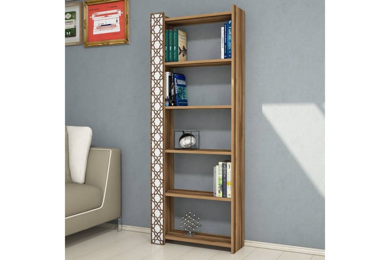 VARRED Bokhylla 64 cm Brun/Vit - Förvaring - Hyllor - Bokhylla