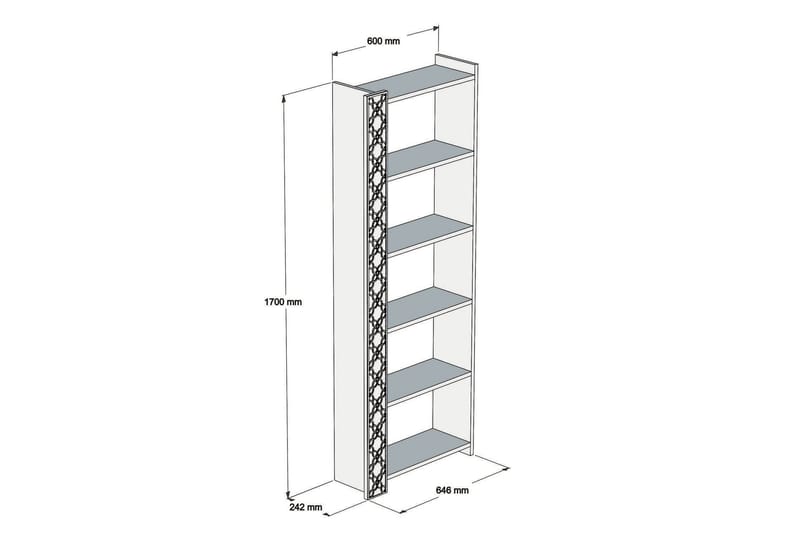 VARRED Bokhylla 64 cm Vit - Förvaring - Hyllor - Bokhylla