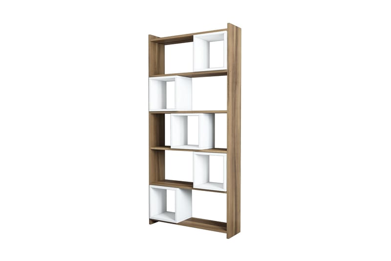 VARRED Bokhylla 80 cm Vit/Brun - Förvaring - Hyllor - Bokhylla