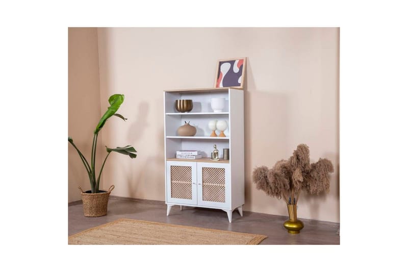 Bokhylla Velin Vit - Vit - Förvaring - Hyllor - Bokhylla