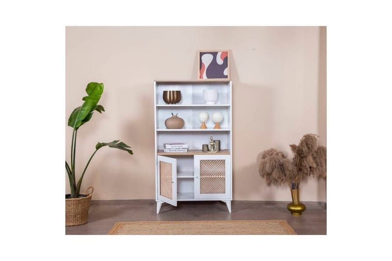 Bokhylla Velin Vit - Vit - Förvaring - Hyllor - Bokhylla