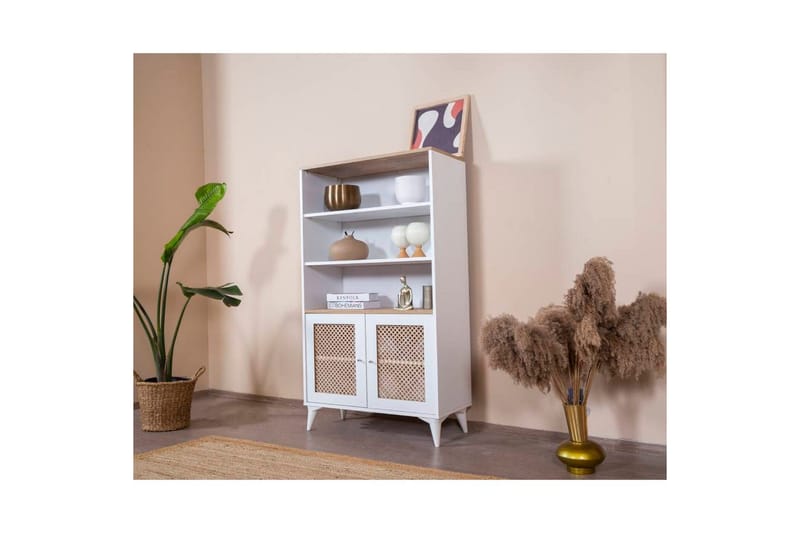 Bokhylla Velin Vit - Vit - Förvaring - Hyllor - Bokhylla