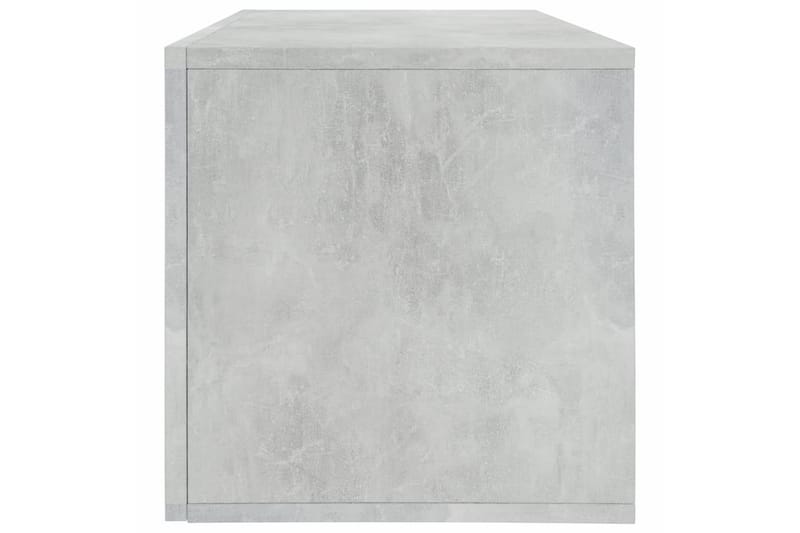 Vinylhylla betonggrå 71x34x36 cm spånskiva - Grå - Förvaring - Hyllor - Bokhylla