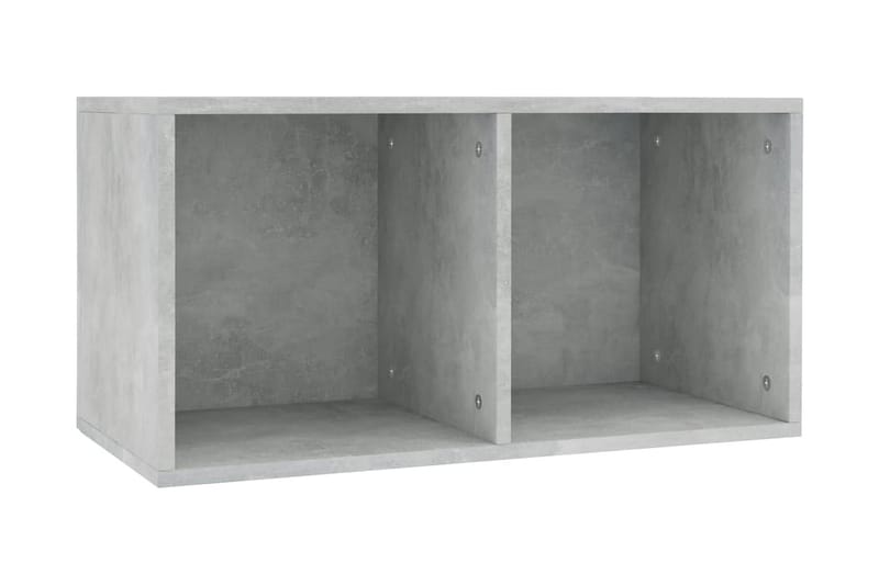 Vinylhylla betonggrå 71x34x36 cm spånskiva - Grå - Förvaring - Hyllor - Bokhylla