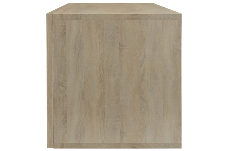 Vinylhylla sonoma-ek 71x34x36 cm spånskiva - Brun - Förvaring - Hyllor - Bokhylla