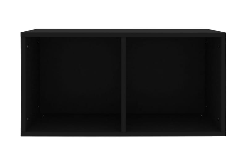 Vinylhylla svart 71x34x36 cm spånskiva - Svart - Förvaring - Hyllor - Bokhylla