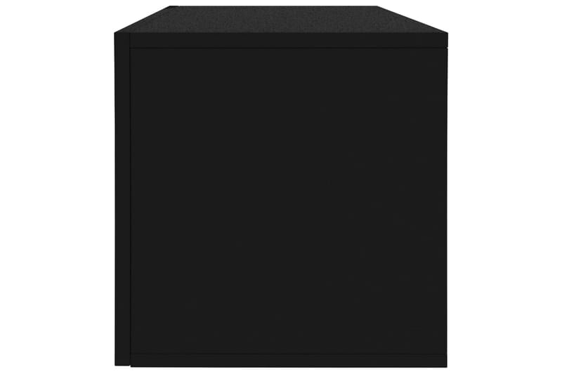 Vinylhylla svart 71x34x36 cm spånskiva - Svart - Förvaring - Hyllor - Bokhylla