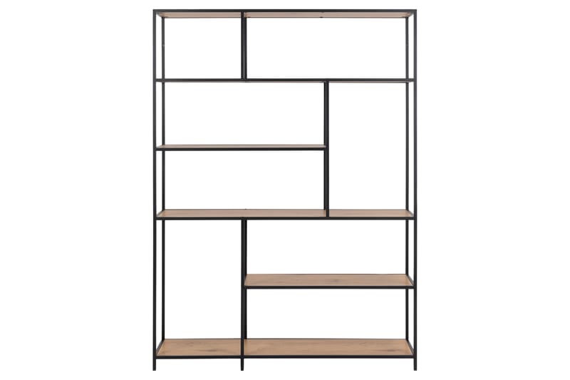 ZUMAR Bokhylla 135x35 cm 4 Hyllor Natur/Matt Svart - Förvaring - Hyllor - Bokhylla