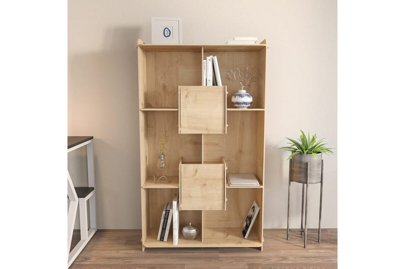 Bokhylla Pana Ek - Mediumfärgat trä - Förvaring - Hyllor - Bokhylla