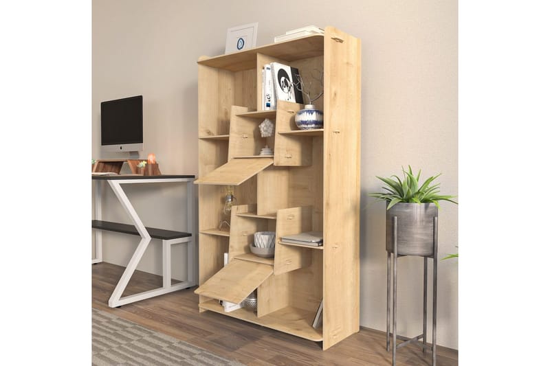 Bokhylla Pana Ek - Mediumfärgat trä - Förvaring - Hyllor - Bokhylla