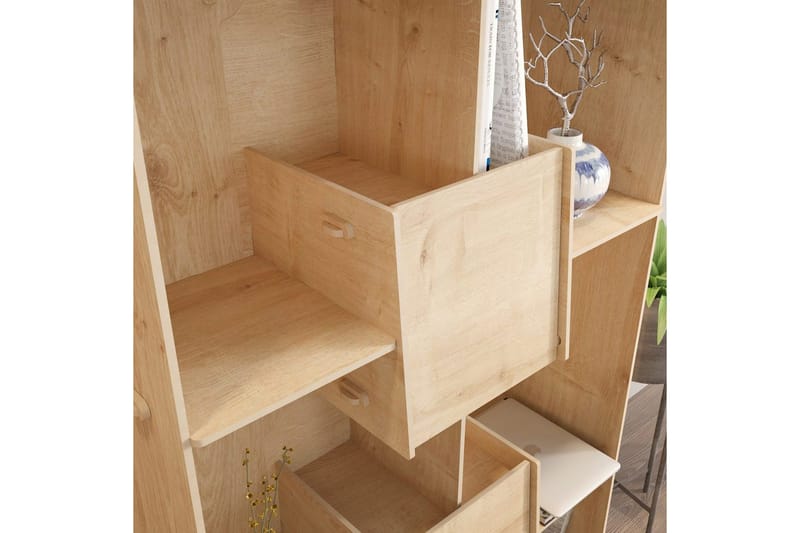 Bokhylla Pana Ek - Mediumfärgat trä - Förvaring - Hyllor - Bokhylla