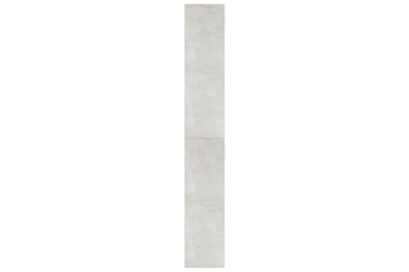 Bokhylla/Rumsavdelare betonggrå 100x30x198 cm konstruerat tr - Grå - Bokhylla