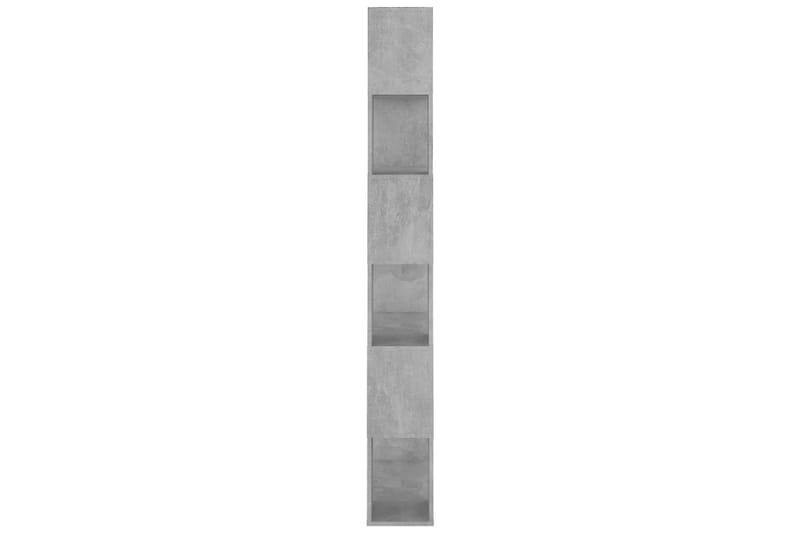 Bokhylla/rumsavdelare betonggrå 80x24x186 cm spånskiva - Betonggrå - Bokhylla