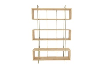 Bruti Bokhylla 120 cm i Ek - Brun|Gul - Förvaring - Hyllor - Bokhylla